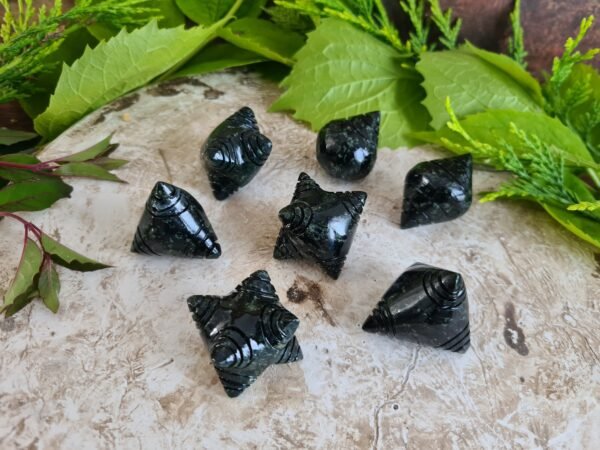 Dark green Serpentine stone Chumpi Stones